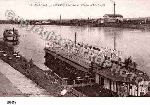 Ville de ROANNE, carte postale ancienne