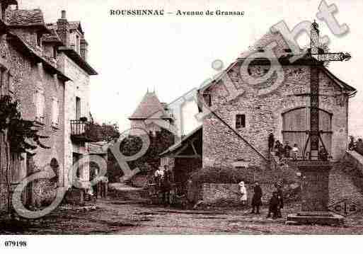 Ville de ROUSSENNAC, carte postale ancienne