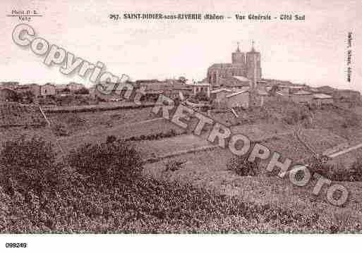 Ville de SAINTDIDIERSOUSRIVERIE, carte postale ancienne