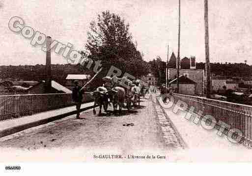 Ville de SAINTGAULTIER, carte postale ancienne