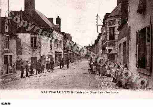 Ville de SAINTGAULTIER, carte postale ancienne