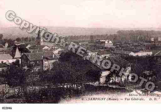 Ville de SAMPIGNY, carte postale ancienne