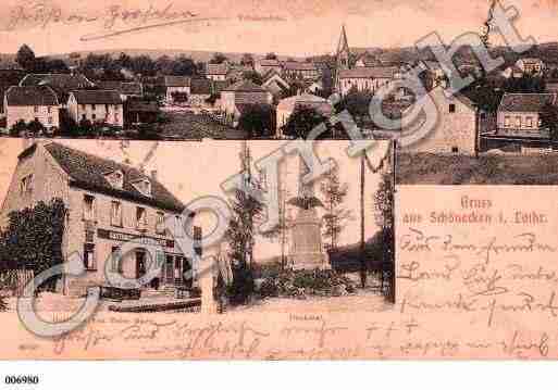 Ville de SCHOENECK, carte postale ancienne