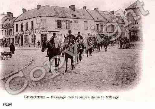 Ville de SISSONNE, carte postale ancienne