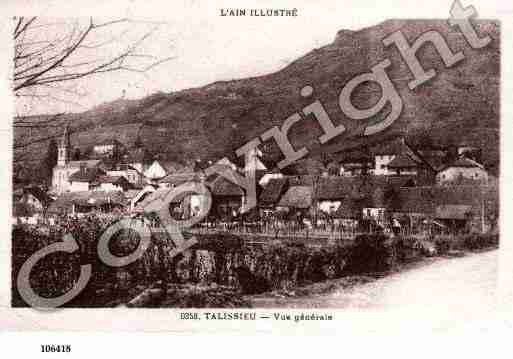 Ville de TALISSIEU, carte postale ancienne