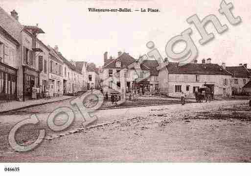 Ville de VILLENEUVESURBELLOT, carte postale ancienne