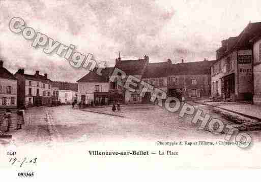 Ville de VILLENEUVESURBELLOT, carte postale ancienne