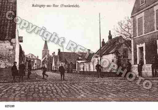 Ville de AUBIGNYAUBAC, carte postale ancienne