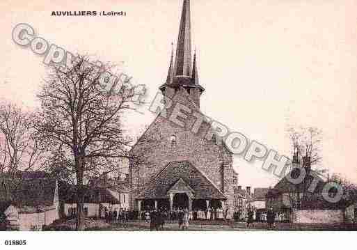 Ville de AUVILLIERSENGATINAIS, carte postale ancienne