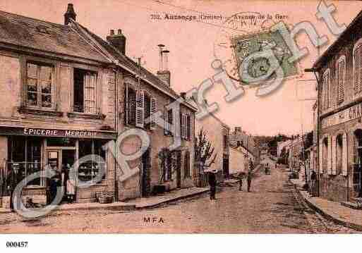 Ville de AUZANCES, carte postale ancienne