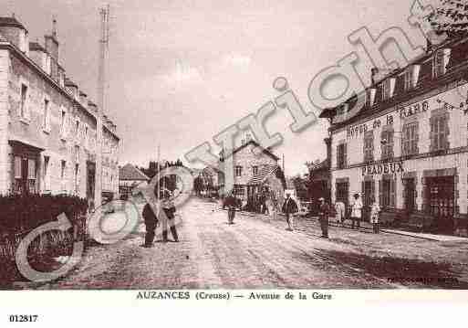 Ville de AUZANCES, carte postale ancienne