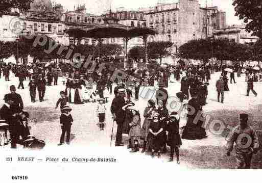 Ville de BREST, carte postale ancienne