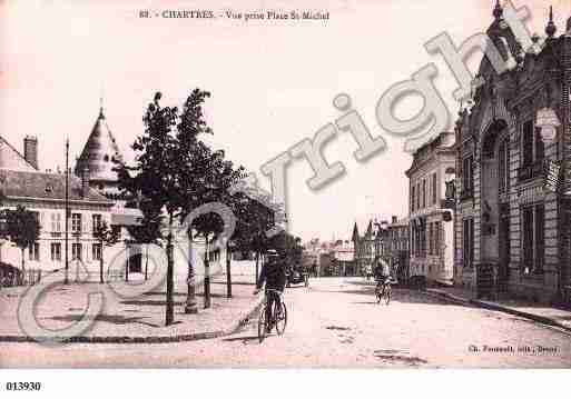 Ville de CHARTRES, carte postale ancienne