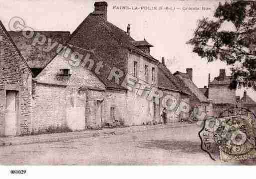 Ville de FAINSLAFOLIE, carte postale ancienne