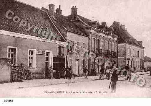 Ville de GENLIS, carte postale ancienne