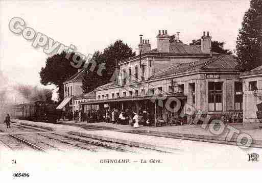 Ville de GUINGAMP, carte postale ancienne