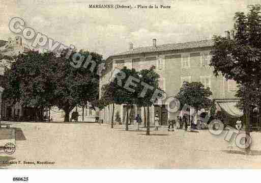 Ville de MARSANNE, carte postale ancienne