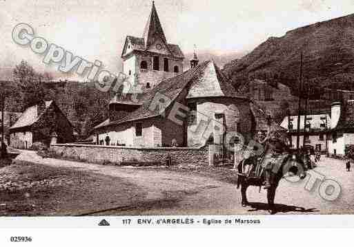 Ville de MARSOUS, carte postale ancienne