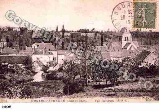 Ville de MONTHOUSURCHER, carte postale ancienne