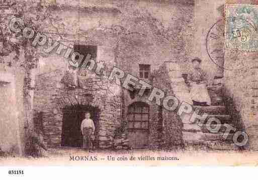 Ville de MORNAS, carte postale ancienne