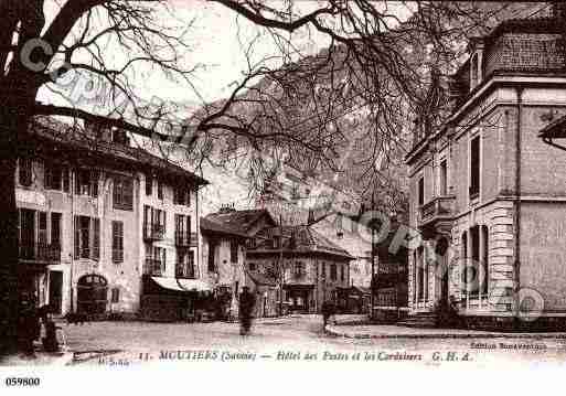 Ville de MOUTIERSTARENTAISE, carte postale ancienne