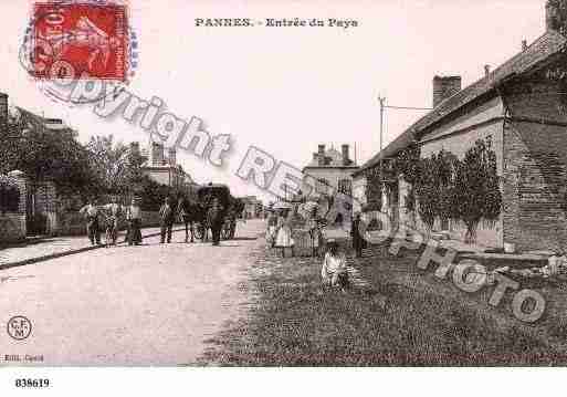 Ville de PANNES, carte postale ancienne