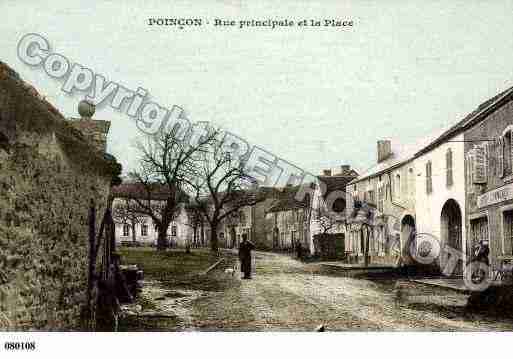 Ville de POINCONLESLARREY, carte postale ancienne