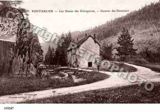 Ville de PONTARLIER, carte postale ancienne