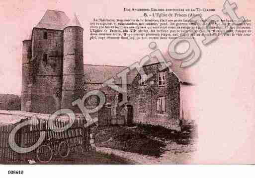 Ville de PRISCES, carte postale ancienne