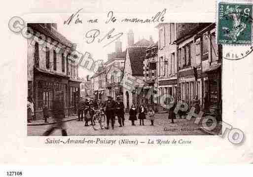 Ville de SAINTAMANDENPUISAYE, carte postale ancienne