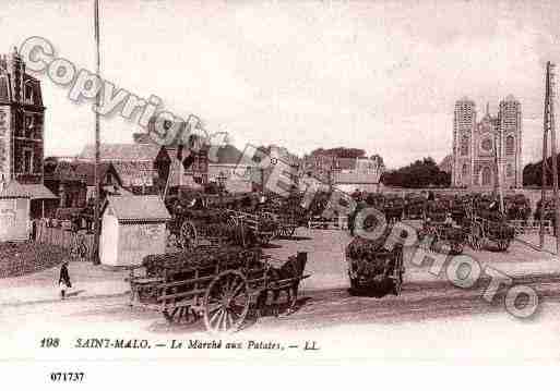 Ville de SAINTMALO, carte postale ancienne