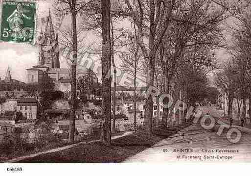 Ville de SAINTES, carte postale ancienne