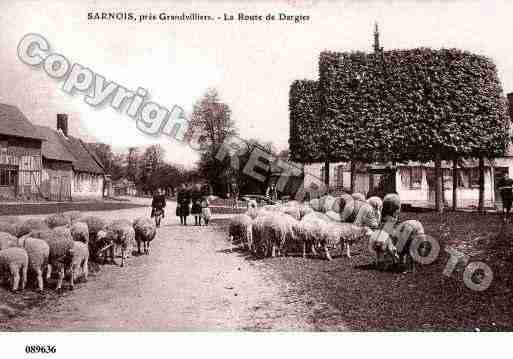 Ville de SARNOIS, carte postale ancienne