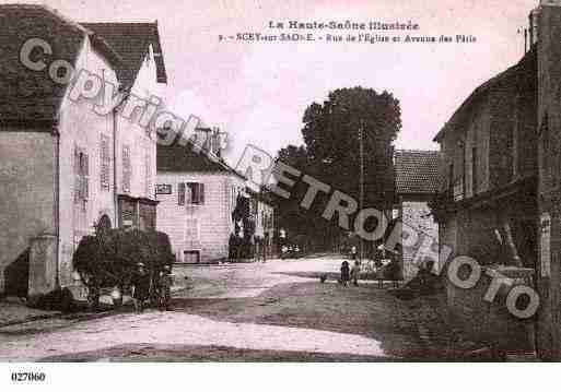 Ville de SCEYSURSAONE, carte postale ancienne