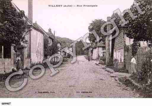 Ville de VILLERY, carte postale ancienne