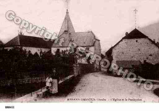 Ville de ABBANSDESSOUS, carte postale ancienne