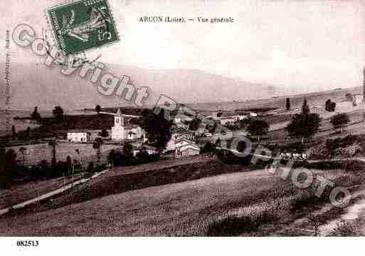 Ville de ARCON, carte postale ancienne