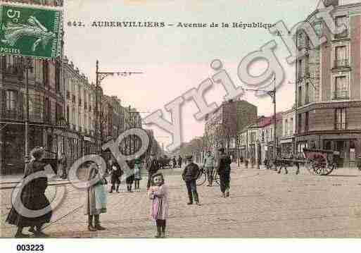 Ville de AUBERVILLIERS, carte postale ancienne