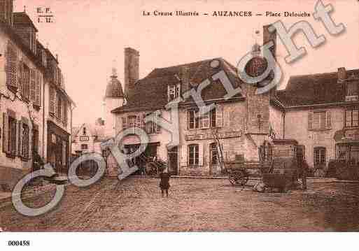 Ville de AUZANCES, carte postale ancienne