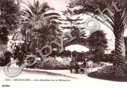 Ville de BEAULIEUSURMER, carte postale ancienne