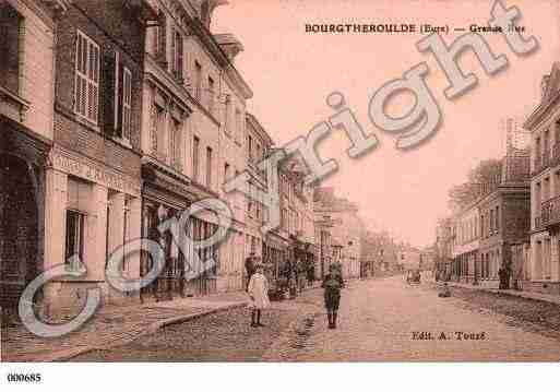 Ville de BOURGTHEROULDE, carte postale ancienne