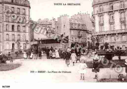 Ville de BREST, carte postale ancienne