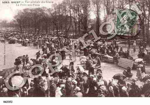 Ville de BREST, carte postale ancienne