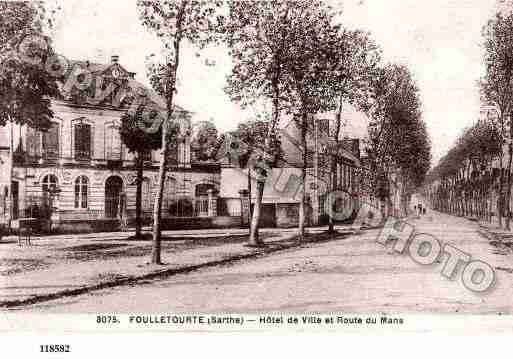 Ville de CERANSFOULLETOURTE, carte postale ancienne