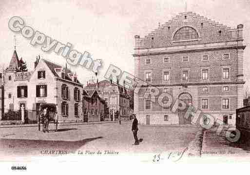 Ville de CHARTRES, carte postale ancienne