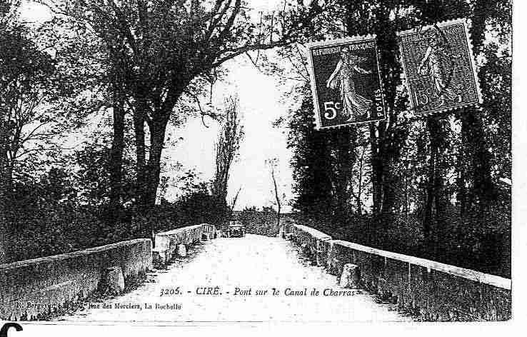 Ville de CIRED'AUNIS, carte postale ancienne