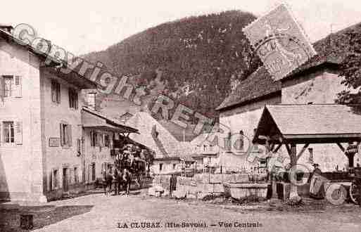 Ville de CLUSAZ(LA), carte postale ancienne