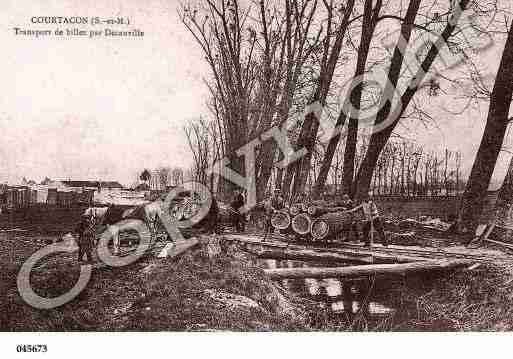 Ville de COURTACON, carte postale ancienne