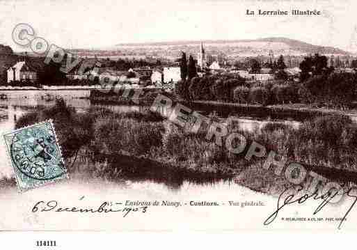 Ville de CUSTINES, carte postale ancienne