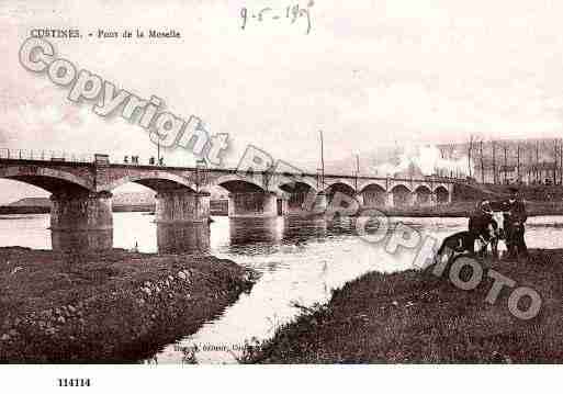 Ville de CUSTINES, carte postale ancienne